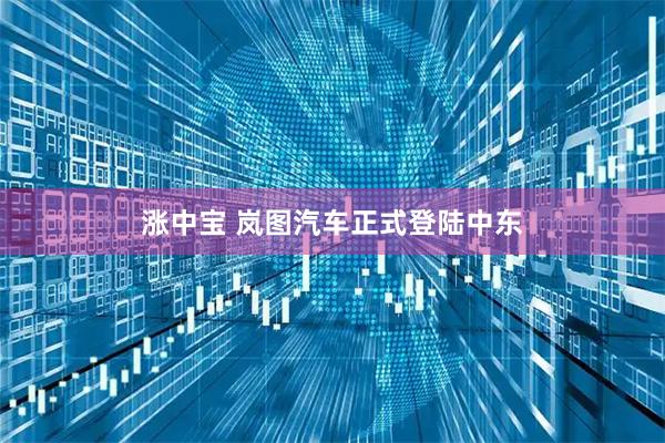 涨中宝 岚图汽车正式登陆中东