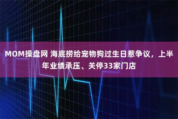 MOM操盘网 海底捞给宠物狗过生日惹争议，上半年业绩承压、关停33家门店